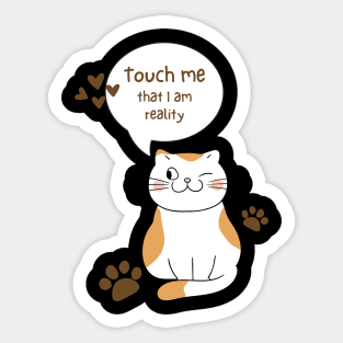 Feline elegance Sticker